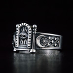 Masonic Ring // Moon + Stars (9)