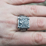 Masonic Ring // Square Brick (8)