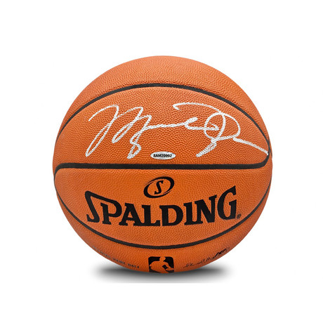 Michael Jordan // Autographed Silver Spalding Basketball