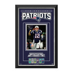 Tom Brady // New England Patriots // Collector Frame Facsimile Autographed 112/112