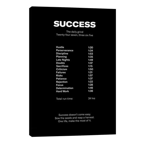 Success (Black Edition) // avesix (26"W x 40"H x 1.5"D)