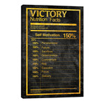 Nutrition Faces Victory - Gold // 5by5collective (26"W x 40"H x 1.5"D)