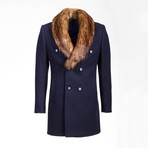 Washington Wool Coat // Dark Blue (Euro: 50)