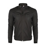 Prague Leather Jacket // Brown (M)