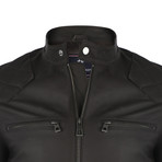 Prague Leather Jacket // Brown (M)