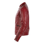 Capri Leather Jacket // Bordeaux (2XL)