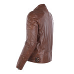 Milan Leather Jacket // Chestnut (2XL)