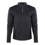 Kane Leather Jacket // Navy (XL)