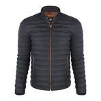Dane Leather Jacket // Navy (XL)