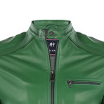 Positano Leather Jacket // Duck Green (S)