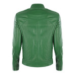 Barney Leather Jacket // Duck Green (XL)
