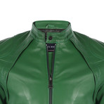 Berlin Leather Jacket // Duck Green (XL)