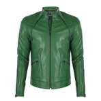 Berlin Leather Jacket // Duck Green (XL)