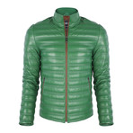 Dominic Leather Jacket // Duck Green (M)