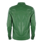 Positano Leather Jacket // Duck Green (L)