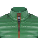 Dominic Leather Jacket // Duck Green (XL)
