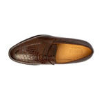 Penny Loafer // Crocodile Dark Brown (US: 11)