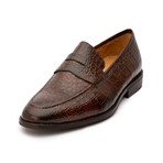 Penny Loafer // Crocodile Dark Brown (US: 11)