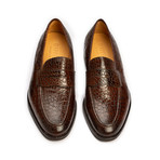 Penny Loafer // Crocodile Dark Brown (US: 11)