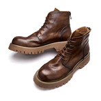 Zaire Calf Leather Boots // Brown (Size 38)