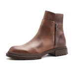 Baron Calf Leather Boots // Coffee (Size 39)