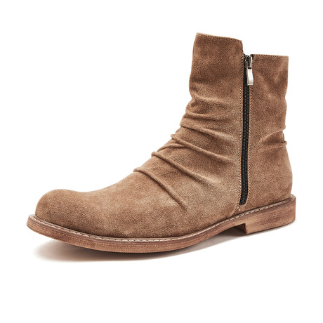 Kellen Calf Leather Boots // Apricot (Size 39)