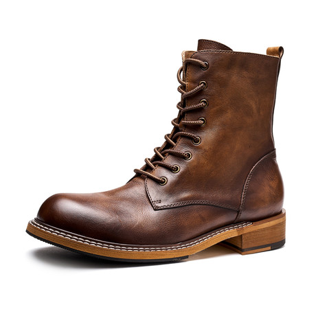Savion Calf Leather Boots // Brown (Size 39)