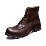 Bentley Calf Leather Boots // Dark Brown (Size 39)