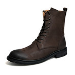 Judah Calf Leather Boots // Brown (Size 38)