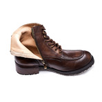 Bentley Calf Leather Boots // Dark Brown (Size 39)