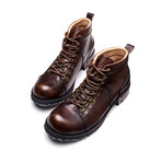 Jai Calf Leather Boots // Dark Brown (Size 39)