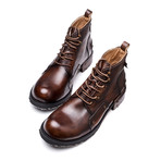 Omar Calf Leather Boots // Dark Brown (Size 39)