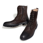 Judah Calf Leather Boots // Brown (Size 38)