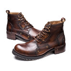 Omar Calf Leather Boots // Dark Brown (Size 39)
