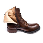 Hayden Calf Leather Boots // Dark Brown (Size 39)