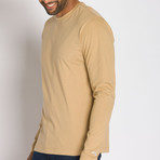 Douglas Long Sleeve Shirt // Khaki (S)