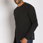 Douglas Long Sleeve Shirt // Black (S)