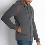 Pioneer Full Zip Hoodie // Charcoal (2XL)