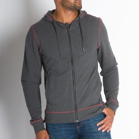 Pioneer Full Zip Hoodie // Charcoal (S)