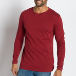 Douglas Long Sleeve Shirt // Maroon (XL)