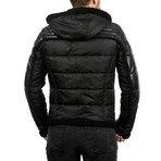 Tollson Leather Jacket // Black (3XL)