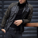 Lukas Leather Jacket // Black (XL)