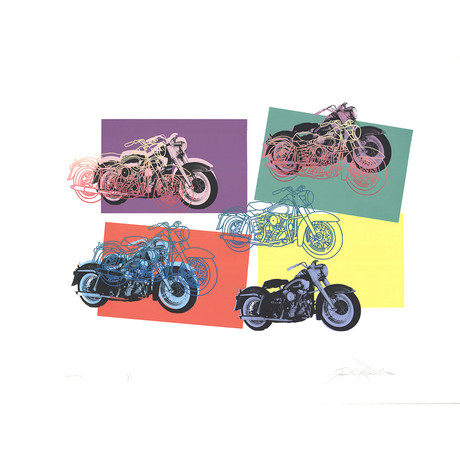 Friedbert Renbaum // Harley x 6 // 1994 Serigraph // SIGNED