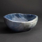 Genuine Polished Blue Quartz Bowl