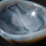 Genuine Polished Blue Agate Bowl