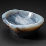 Genuine Polished Blue Agate Bowl