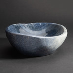 Genuine Polished Blue Quartz Bowl