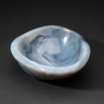 Genuine Polished Blue Agate Bowl