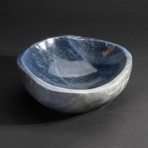 Genuine Polished Blue Quartz Bowl