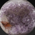 Genuine Polished Amethyst Geode Sphere + Acrylic Display Stand // V1